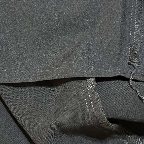 Ann Taylor Ruffle Pencil Skirt Black Stretch Size 8 Side Zip Business Career - Picture 6 of 8